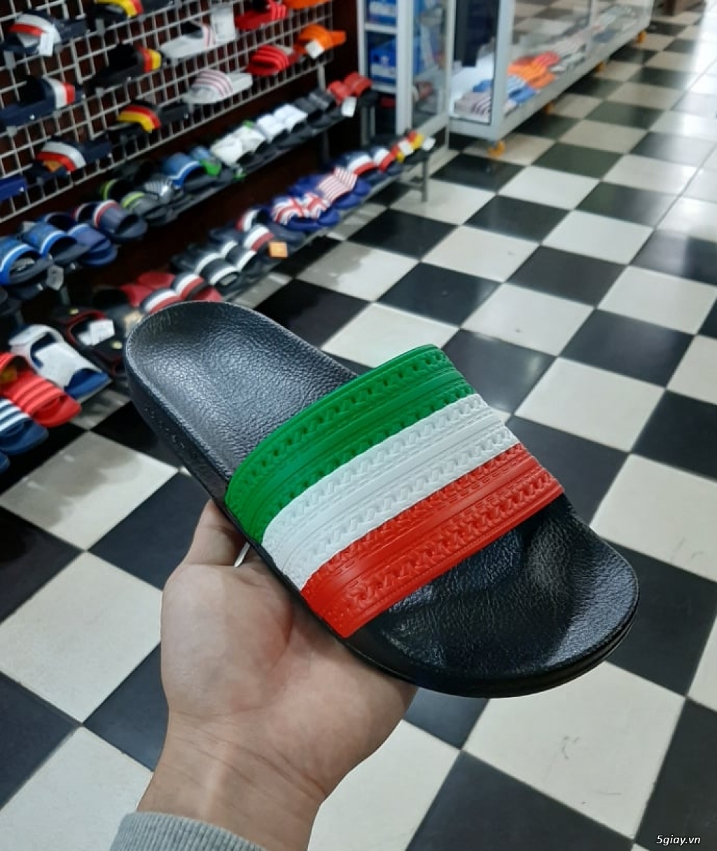 Dép bánh mì Adidas lá cờ Italy chính hãng