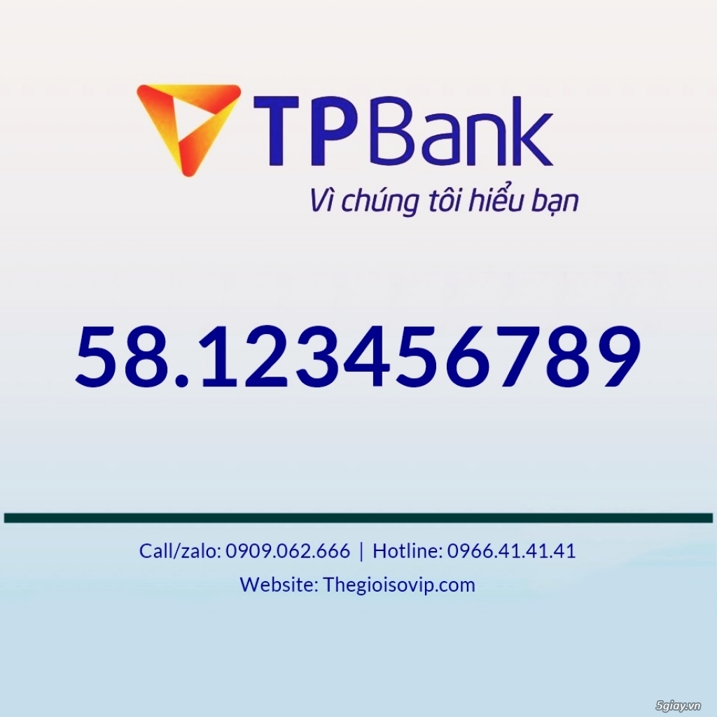 Bán số tài khoản đẹp vip ngân hàng Tpbank bát quý sảnh rồng - 21