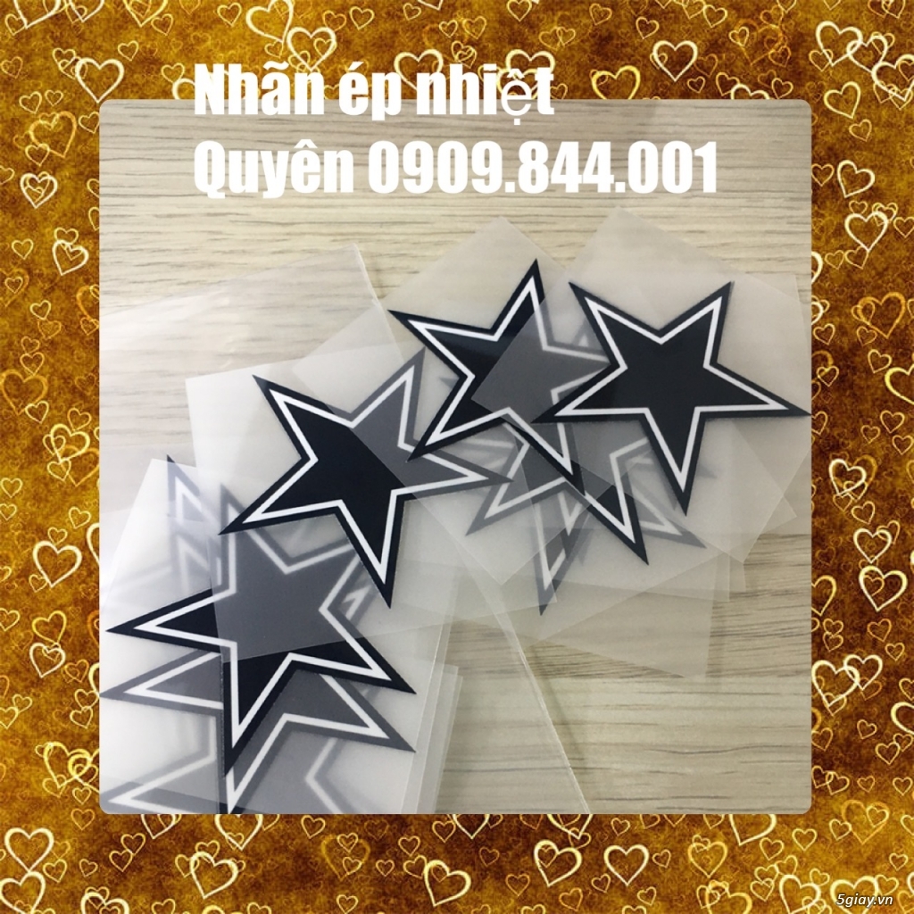 Nhãn ép nhiệt ( tem mác ép nhiệt)