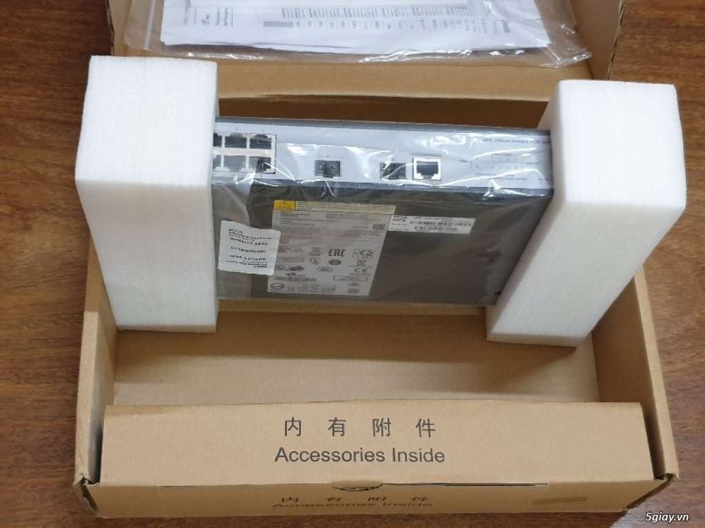 HCM: dư dùng bán switch HPE 1920-8G Gigabit full box - 4