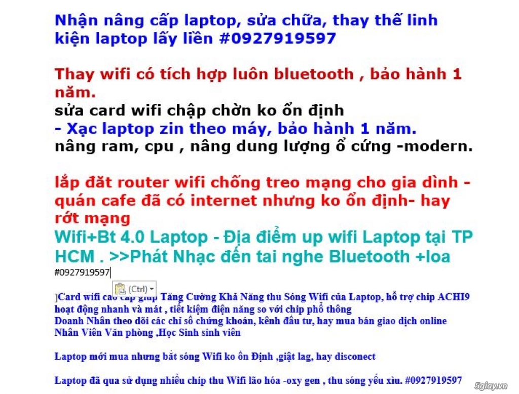 WIFI ,BLUETOOTH Laptop: Asus, Acer, Dell, Sony . music Edition - 7