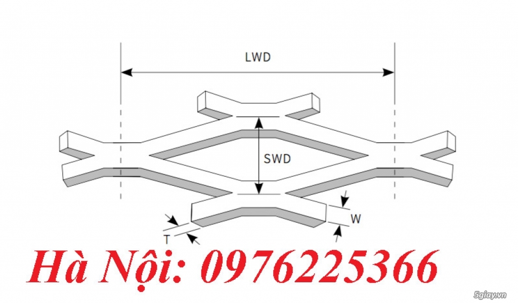 Lưới sàn thao tác, lưới mắt cáo, lưới hình thoi, lưới dập giãn - 1