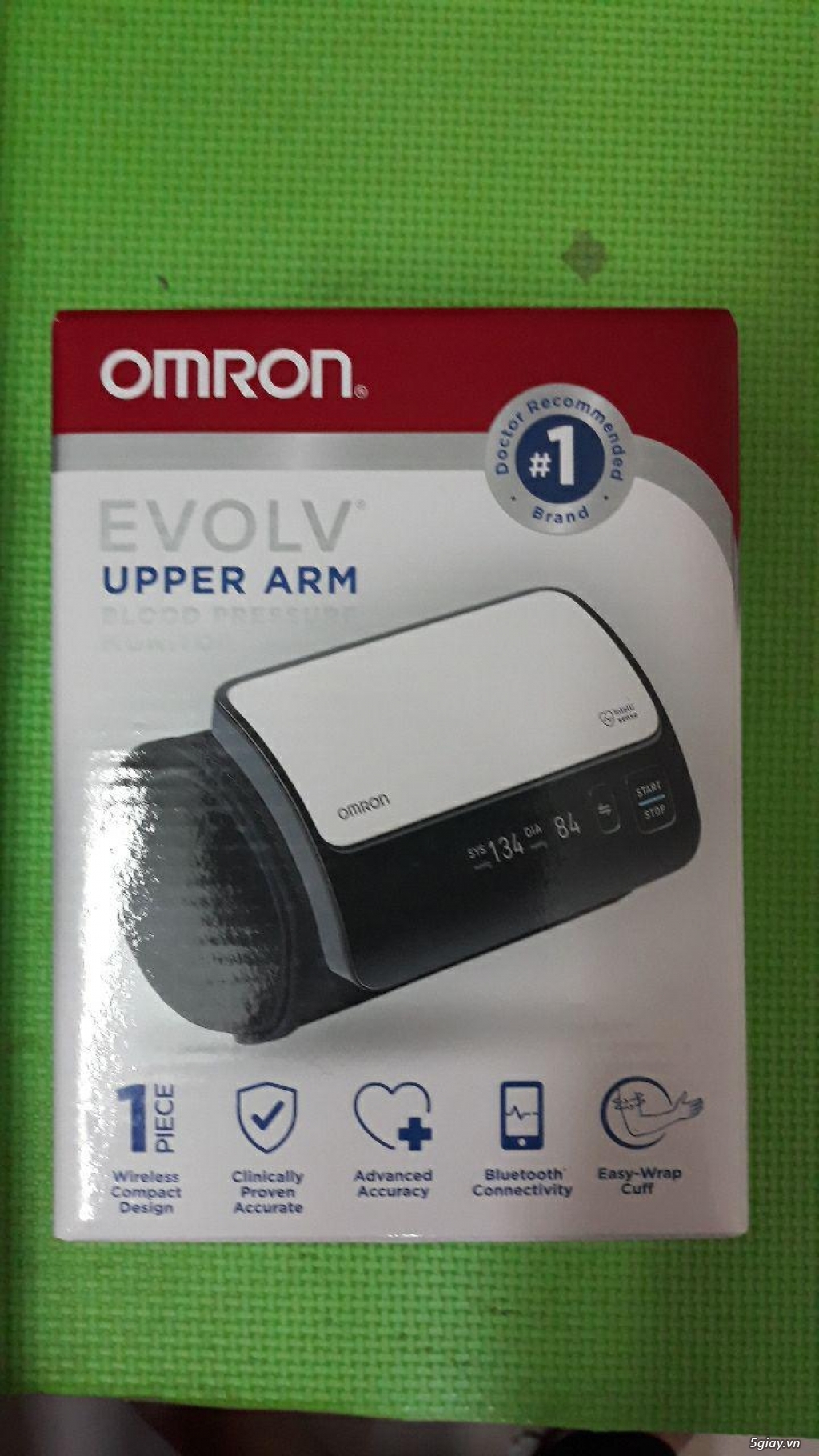 Máy đo huyết áp không dây, đo bắp tay Omron Evolv Upper Arm HEM-7600T - 8