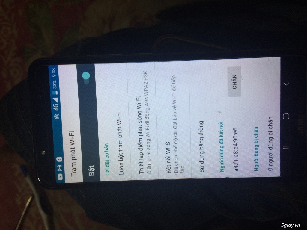 Samsung a9s fake end 22h59” ngày 25/11