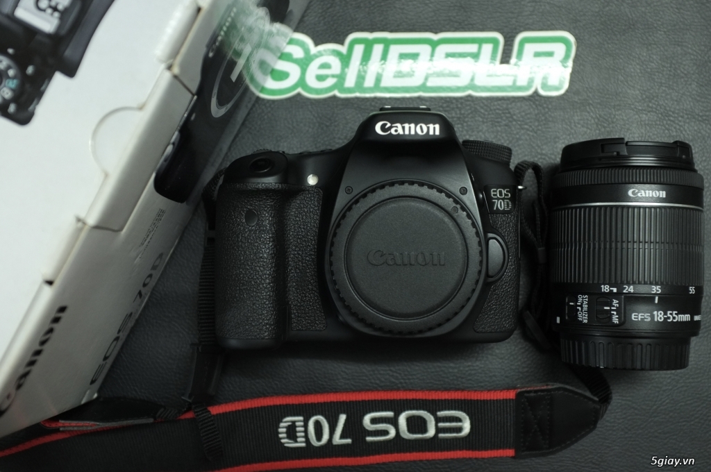 Canon 70D + 18-55 STM đẹp seri ko lỗi 41xxx