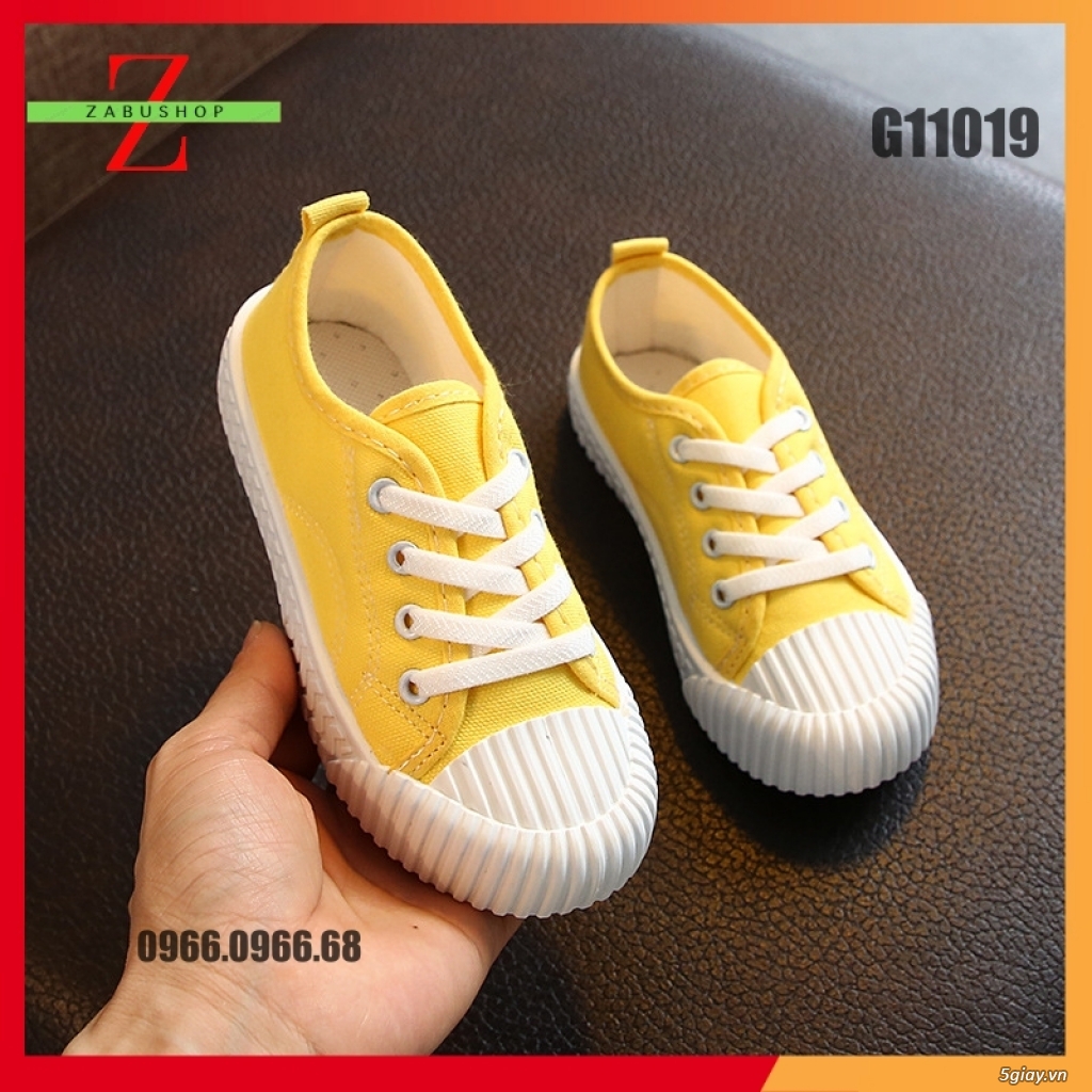 Giày Thể Thao Cho Trẻ Em Giày Vải Mũi Vỏ Sò Size 26-36 - 3