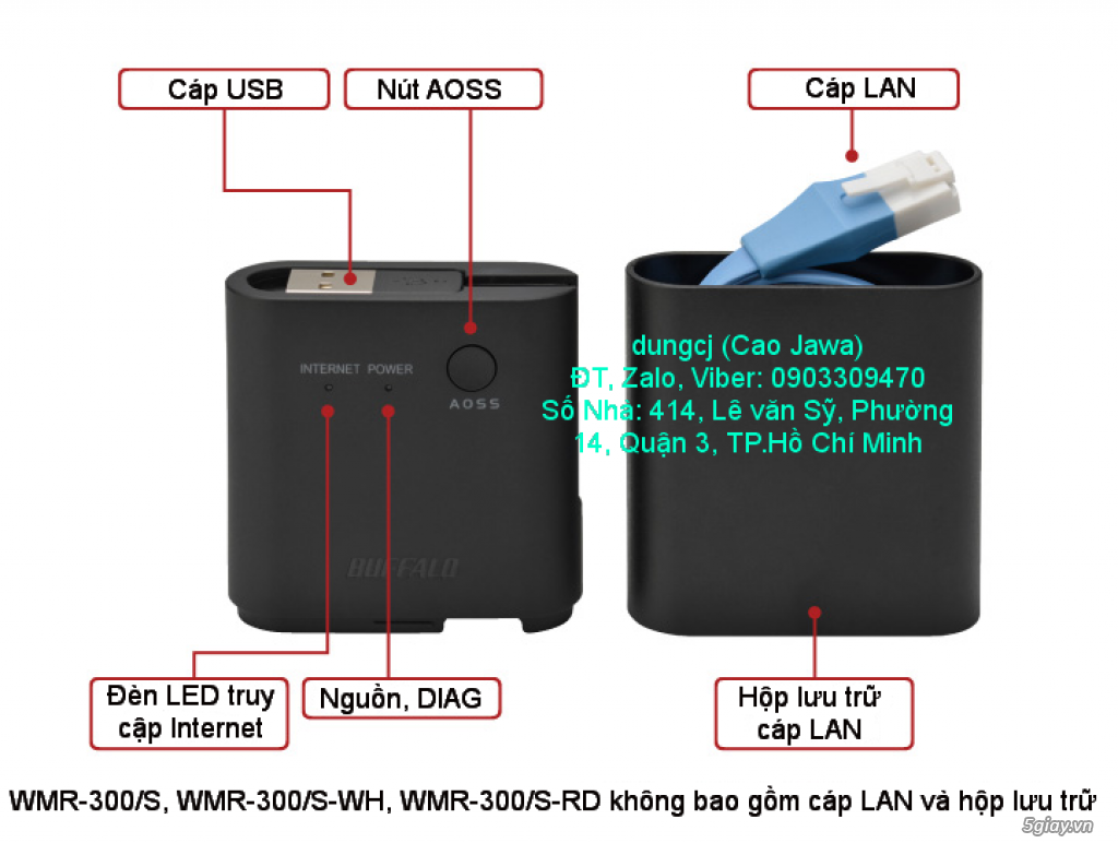 Wifi Router Buffalo, Modem Wifi ADSL 2+ Modem 3G, USB thu Wifi. Toàn hàng BUFFALO - 3