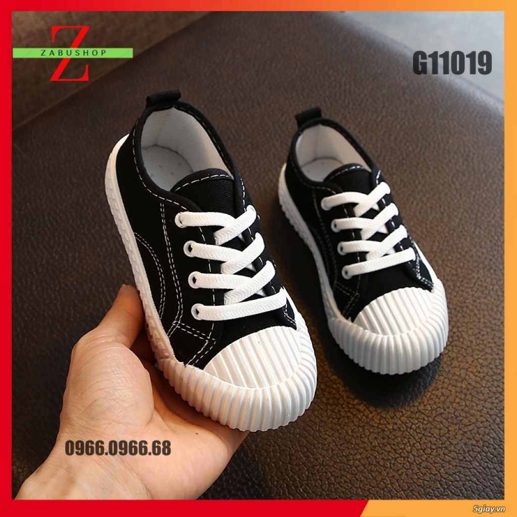 Giày Thể Thao Cho Trẻ Em Giày Vải Mũi Vỏ Sò Size 26-36