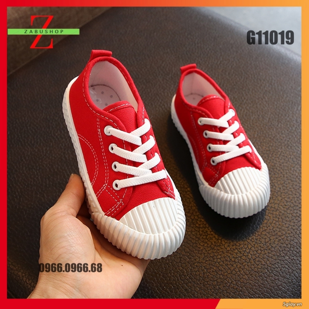 Giày Thể Thao Cho Trẻ Em Giày Vải Mũi Vỏ Sò Size 26-36 - 4
