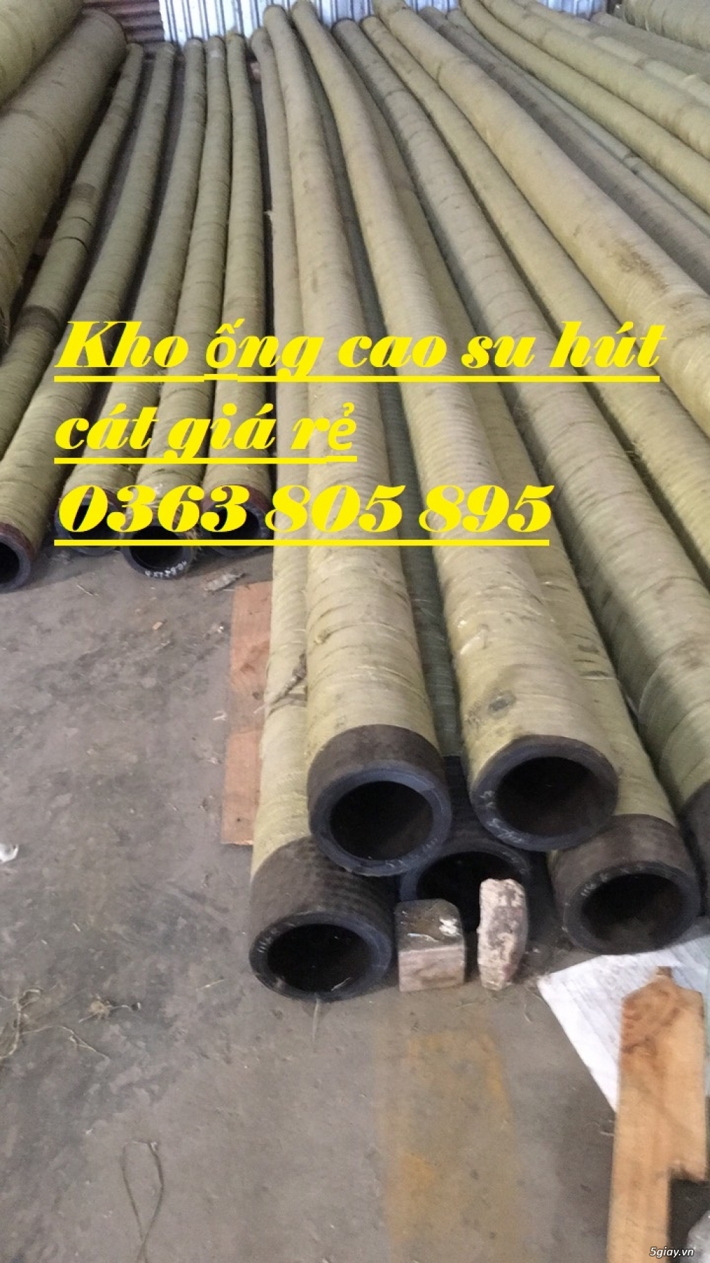 Sảm xuất ống cao su lõi thép-ống bố sùng D150 chất lượng cao - 3