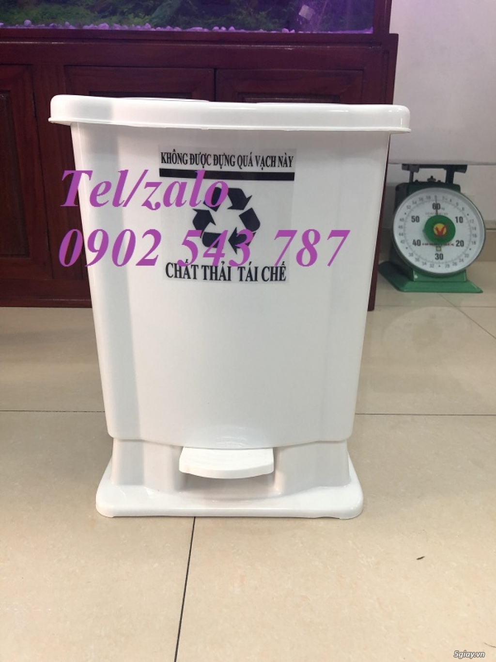 Thùng rác đạp chân y tế 15 lít ,thùng rác y tế - 3