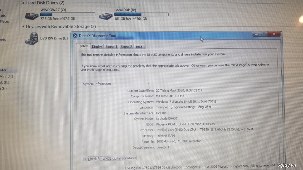 Dell latitude 6400 pin chai - 1