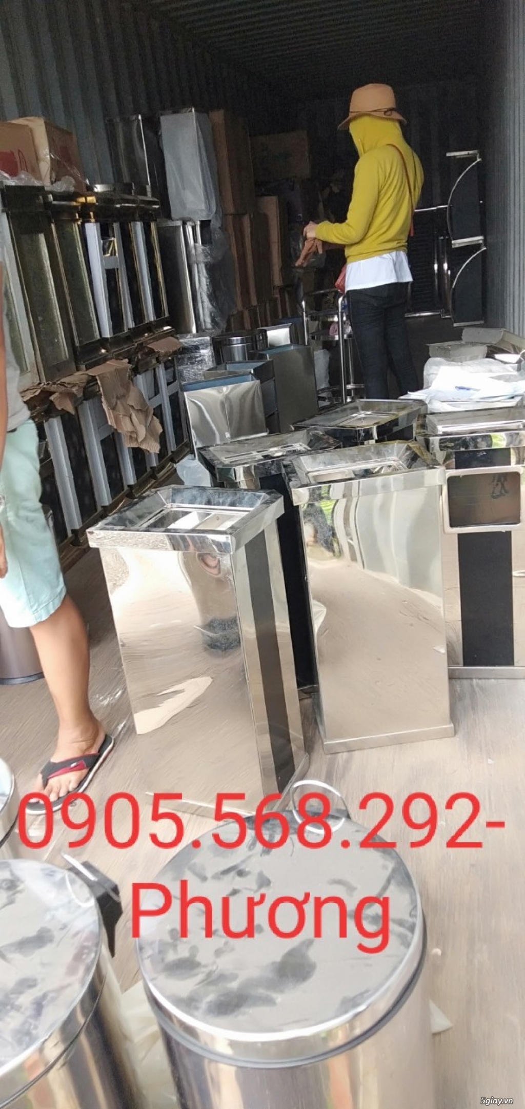 Thùng rác inox, thùng rác các loại giá rẻ tại Đà Nẵng 0905681595 - 3