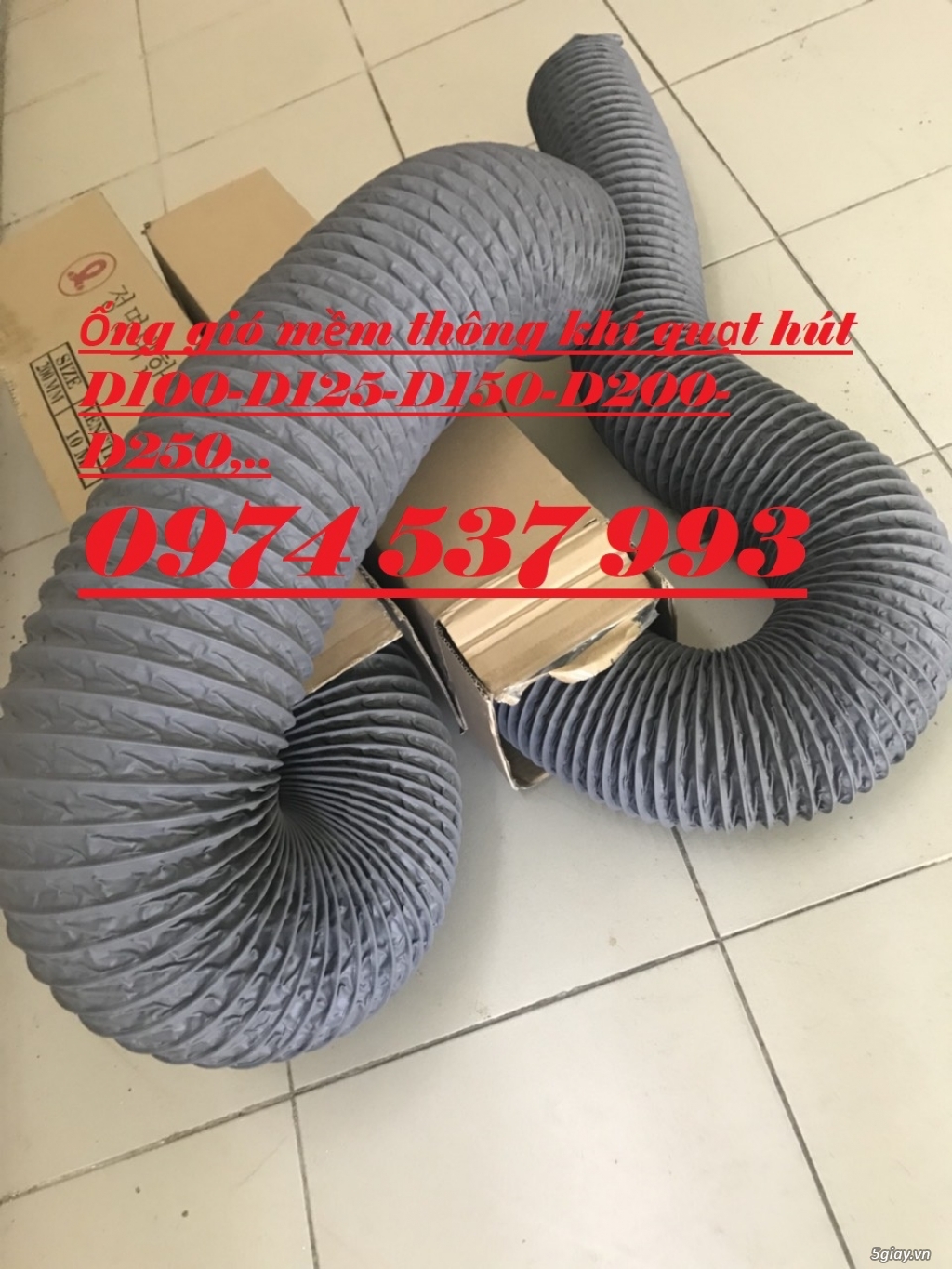 Xả hàng giá rẻ ống gió mềm vải-ống gió mềm Hàn Quốc D200-D250-D300 - 5