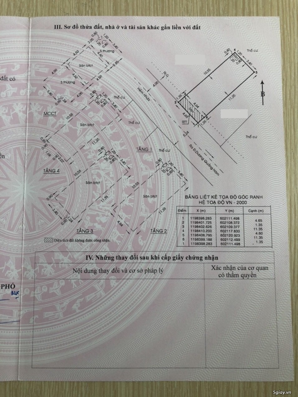 BÁN NHÀ CHƯA Ở (4.64M*12.7M) SÁT TOÀ ÁN GÒ VẤP. HẺM 6M, 4.5 TẦNG+HẦM - 2