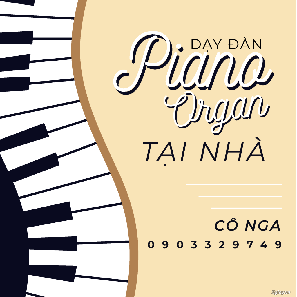 Nhận dạy kèm đàn Piano/Organ tại nhà