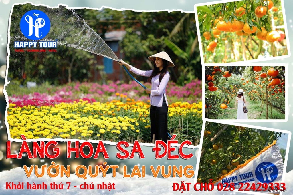Tour Làng Hoa Sa Đéc - Vườn Quýt Lai Vung - 1 ngày