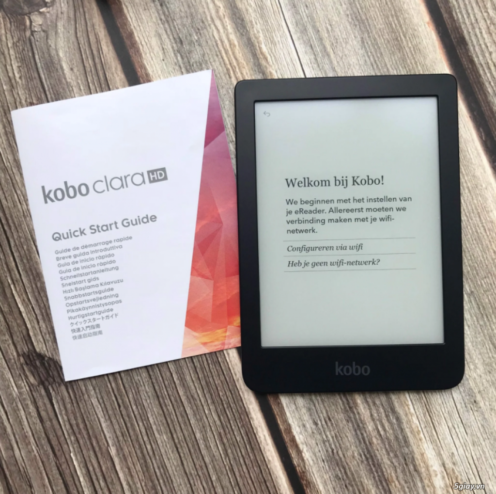 Máy đọc sách Kobo Clara HD - 8GB màu đen - Bảo hành 12 tháng - 8