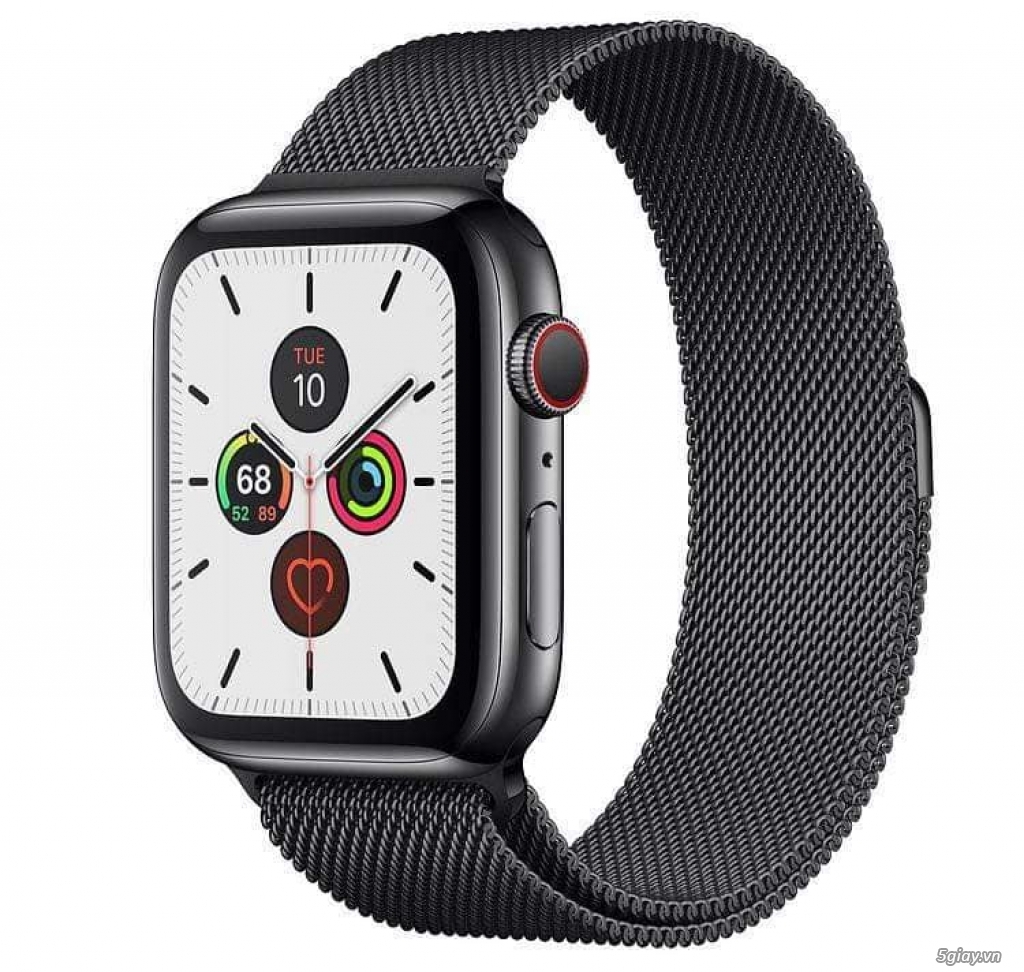 Đồng hồ Apple Watch Series 5 thép ( stainless ) 44mm black new seal - 1
