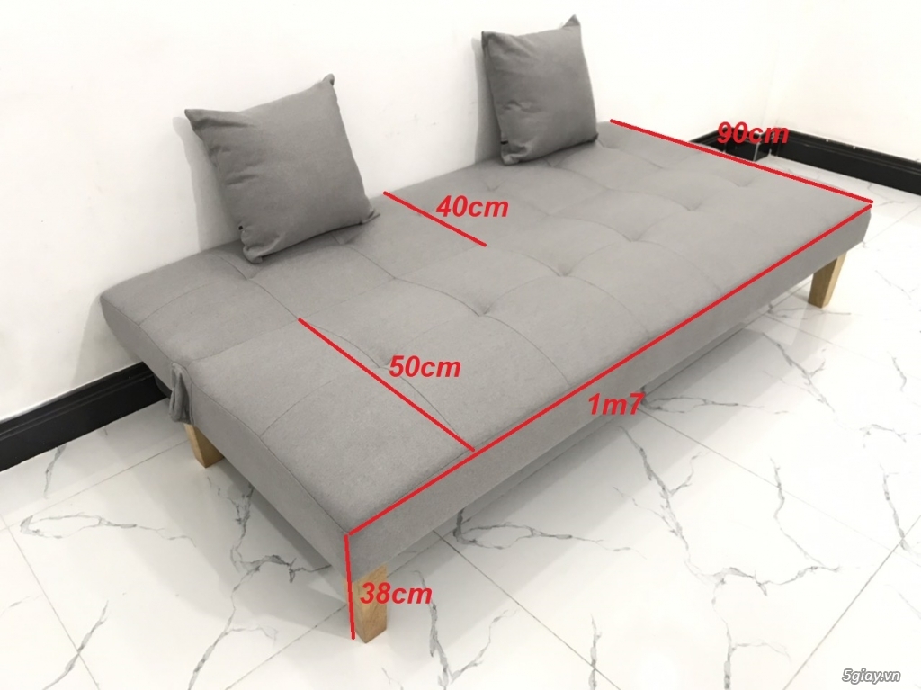 Sofa giường | Ghế sofa màu xám trắng, xám bạc, xám tro xám than giá rẻ - 1
