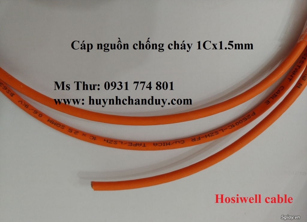 Cáp tín hiệu chống cháy IF lõi 2Cx1.0mm - 2