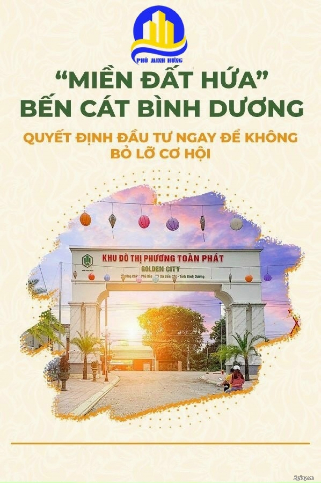 Bán đất Bến Cát khu đất vàng, mặt tiền - 2