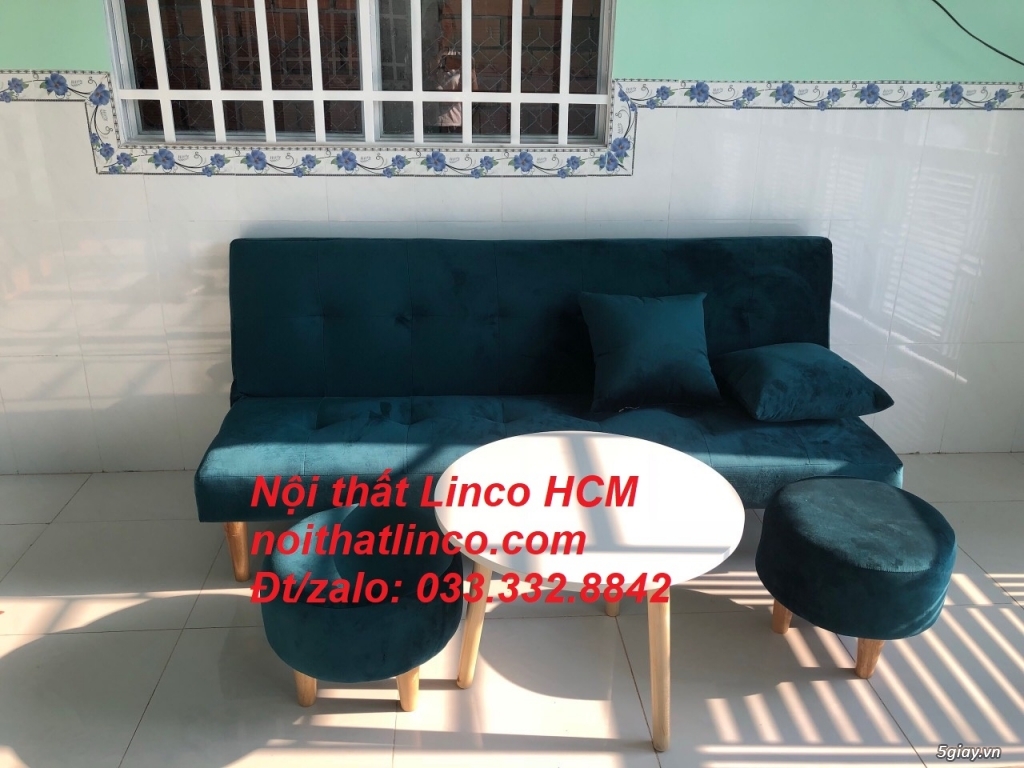 Sofa màu xanh lá, xanh lá cây, xanh lá chuối giá rẻ Nội thất Linco HCM - 8