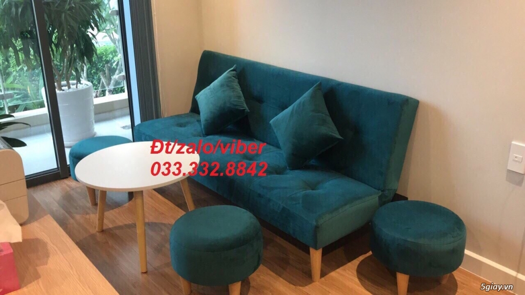 Sofa màu xanh lá, xanh lá cây, xanh lá chuối giá rẻ Nội thất Linco HCM - 7