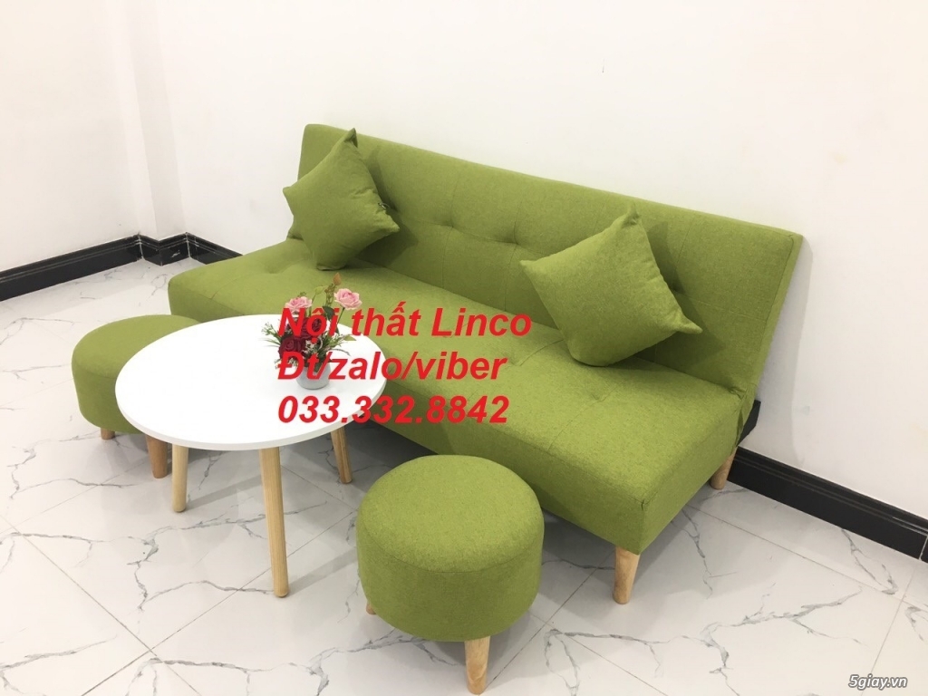 Sofa màu xanh lá, xanh lá cây, xanh lá chuối giá rẻ Nội thất Linco HCM