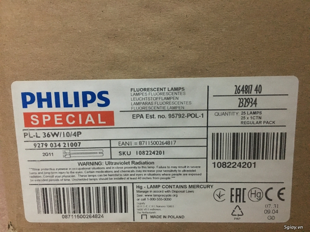 Bóng đèn chữ U Philips 36W   (PL-L 36W/10/4P) - 4