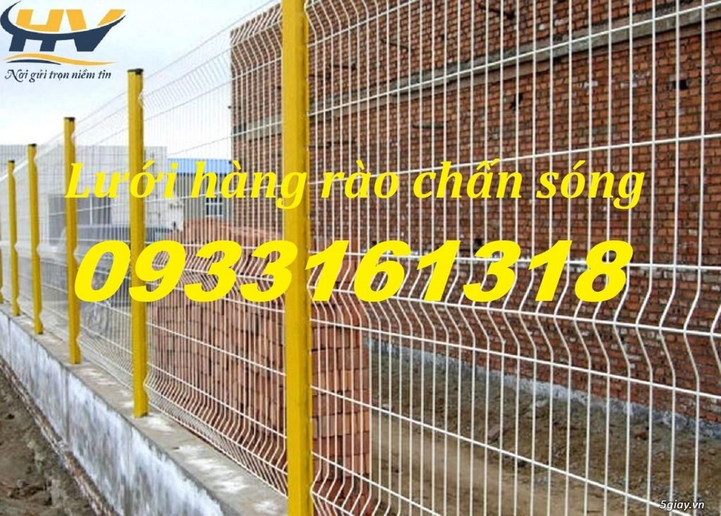 Hàng rào mạ kẽm, hàng rào lưới thép sơn tĩnh điện uốn sóng trên thân - 2