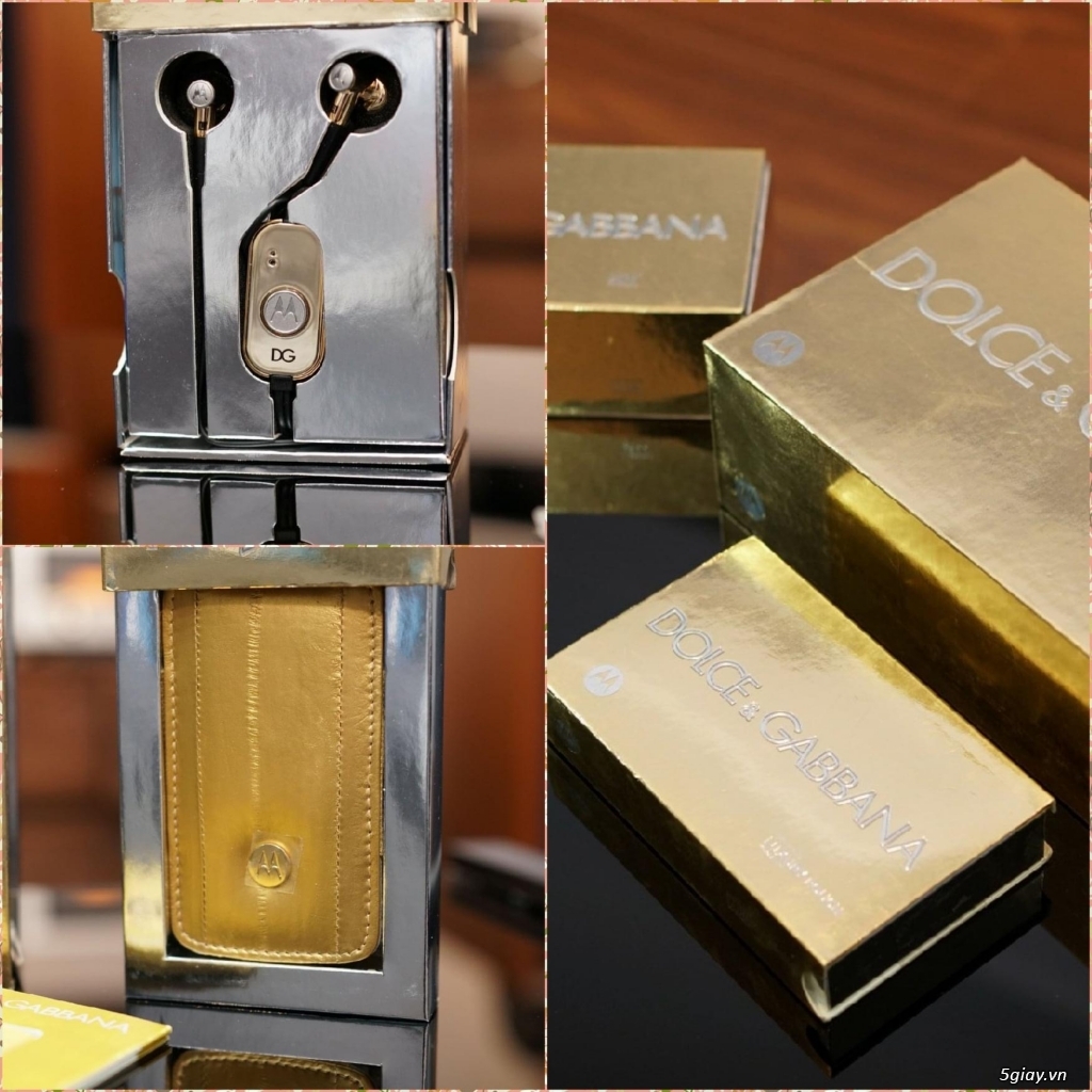 Motorola V3i Gold Edition Dolce & Gabbana Brandnew nguyên hộp chưa sd - 18