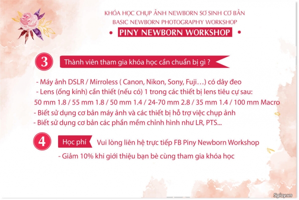 Khóa học chụp ảnh cho bé sơ sinh cơ bản tại HCM – PINY NEWBORN WORKSHOP - 10