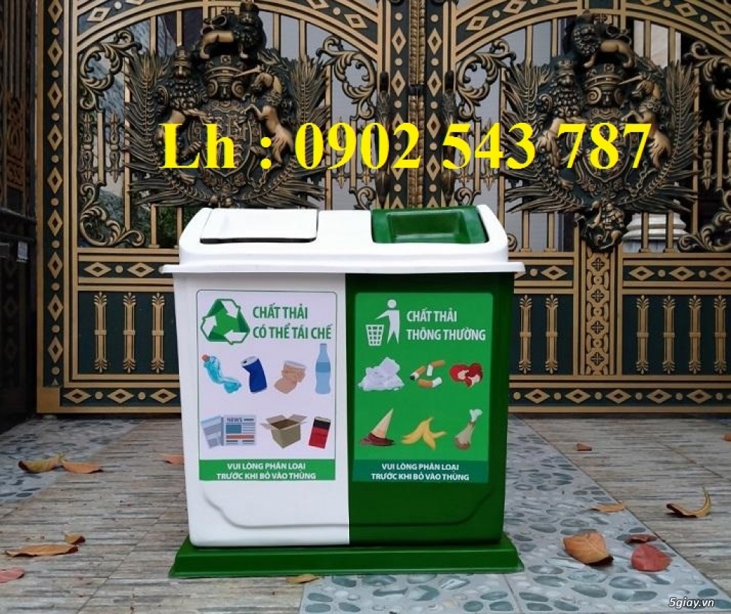 Thùng rác phân loại rác thải , thùng rác công cộng - 3