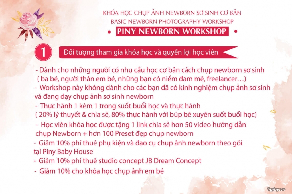 Khóa học chụp ảnh cho bé sơ sinh cơ bản tại HCM – PINY NEWBORN WORKSHOP - 8