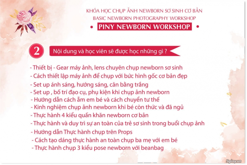 Khóa học chụp ảnh cho bé sơ sinh cơ bản tại HCM – PINY NEWBORN WORKSHOP - 6