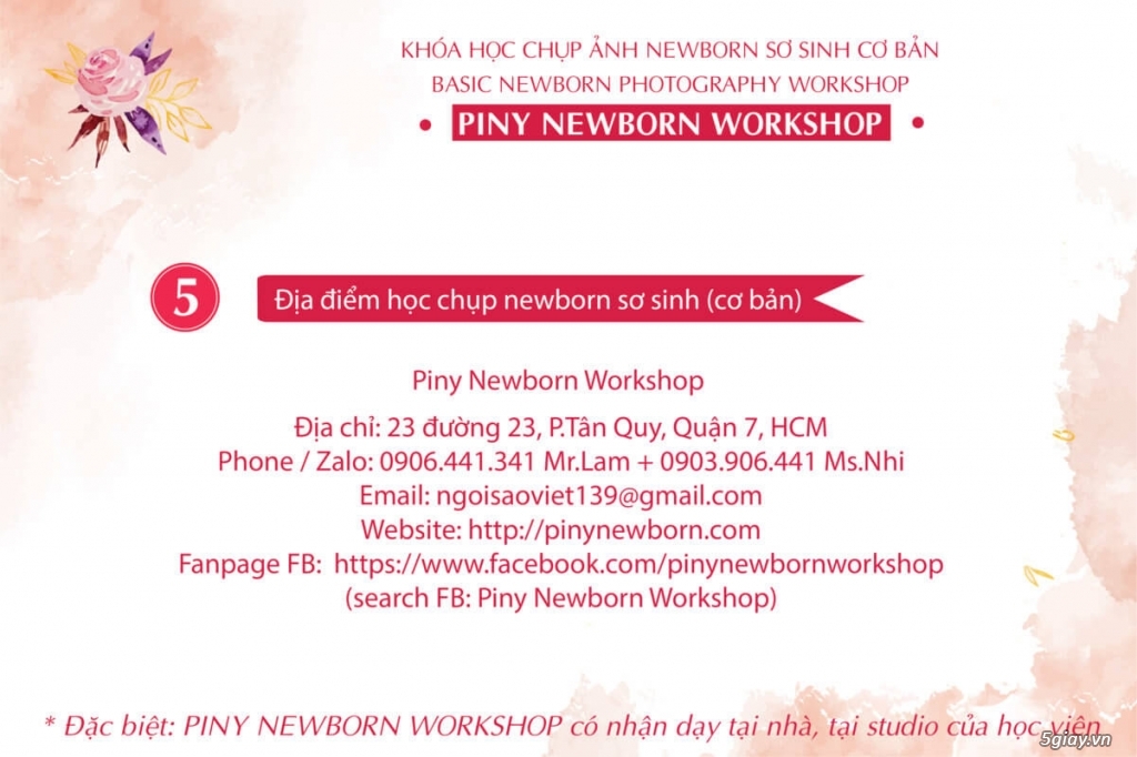 Khóa học chụp ảnh cho bé sơ sinh cơ bản tại HCM – PINY NEWBORN WORKSHOP - 12