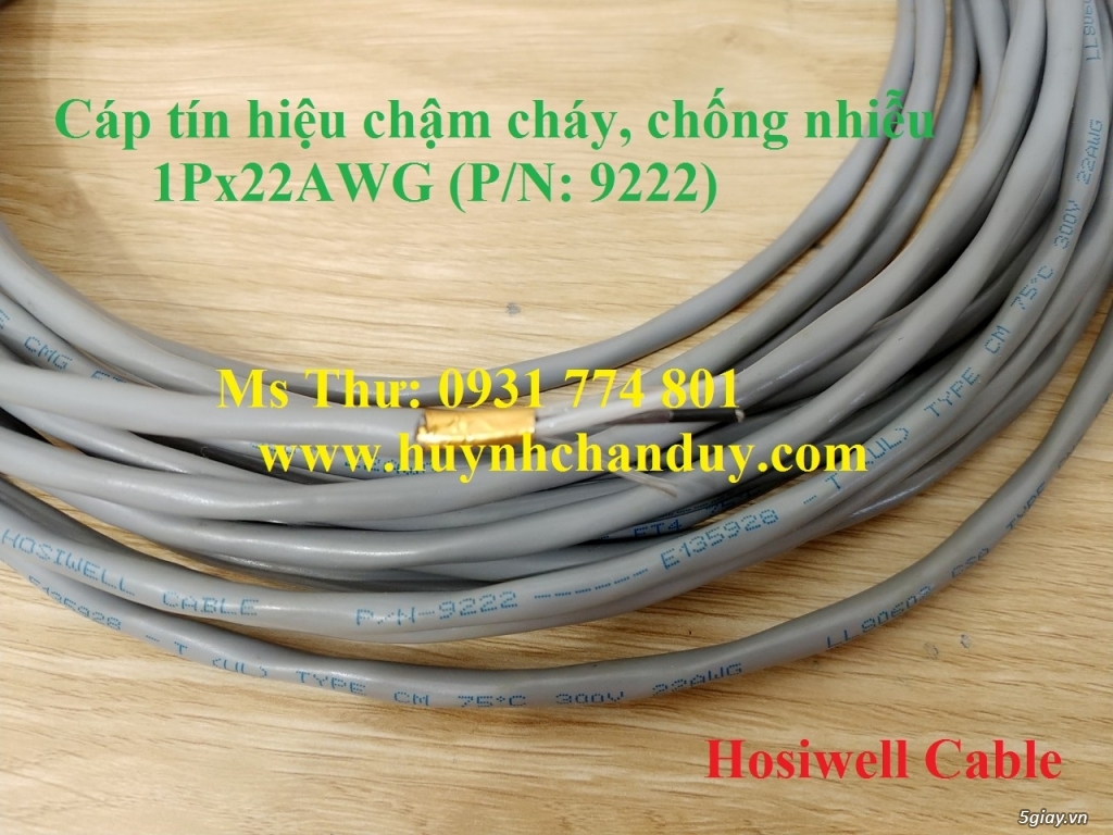 Cáp tín hiệu chống nhiễu, chậm cháy Hosiwell - 2