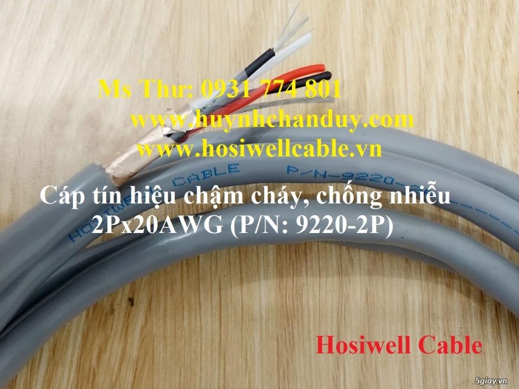 Cáp tín hiệu chống nhiễu, chậm cháy Hosiwell - 1