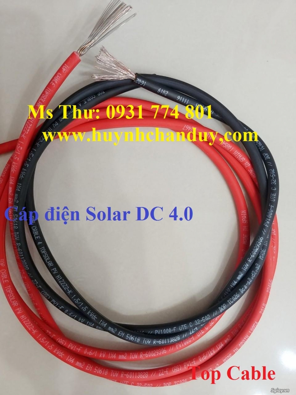 Dây cáp điện Solar DC4.0