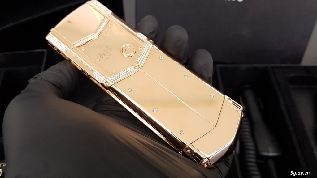 Vertu Signnature S Full Gold Diamond Zigzag