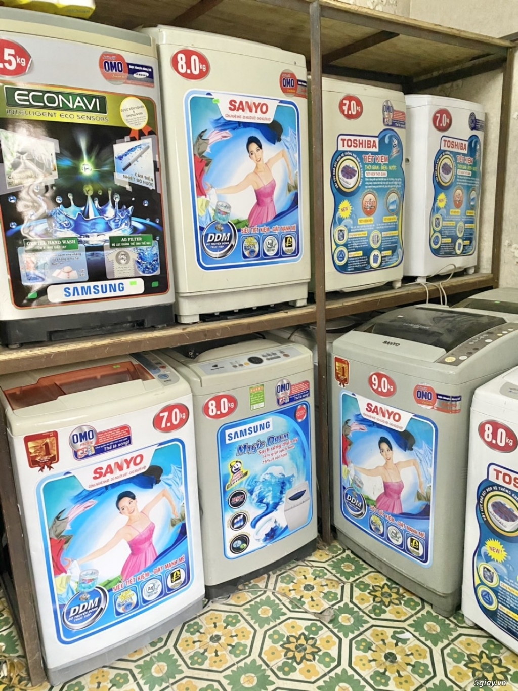 xả kho máy giặt tủ lạnh thanh lý tại 666 Trương Định, HN - 1