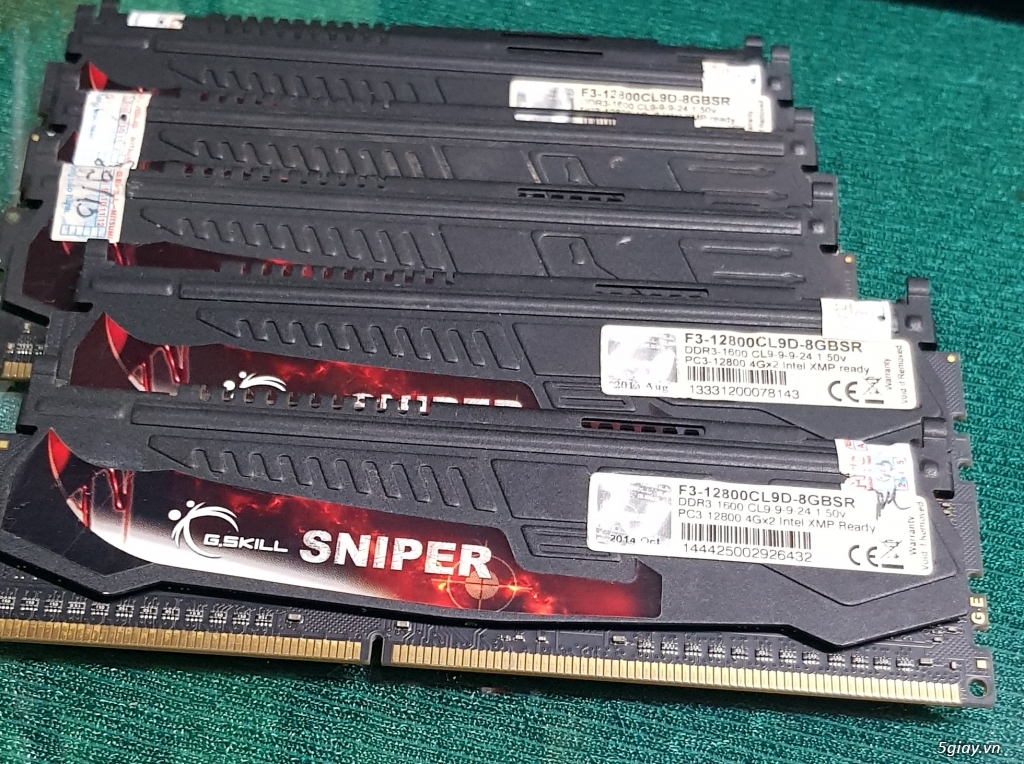 Ram GSKILL SNIPER 8GB (2X4GB) DDR3 BUS 1600MHZ - (F3-12800CL9D-8GBSR)