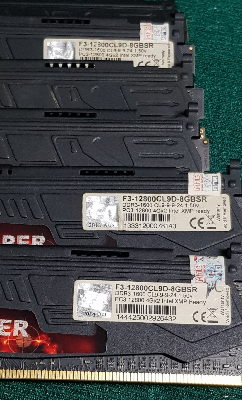 Ram GSKILL SNIPER 8GB (2X4GB) DDR3 BUS 1600MHZ - (F3-12800CL9D-8GBSR) - 2