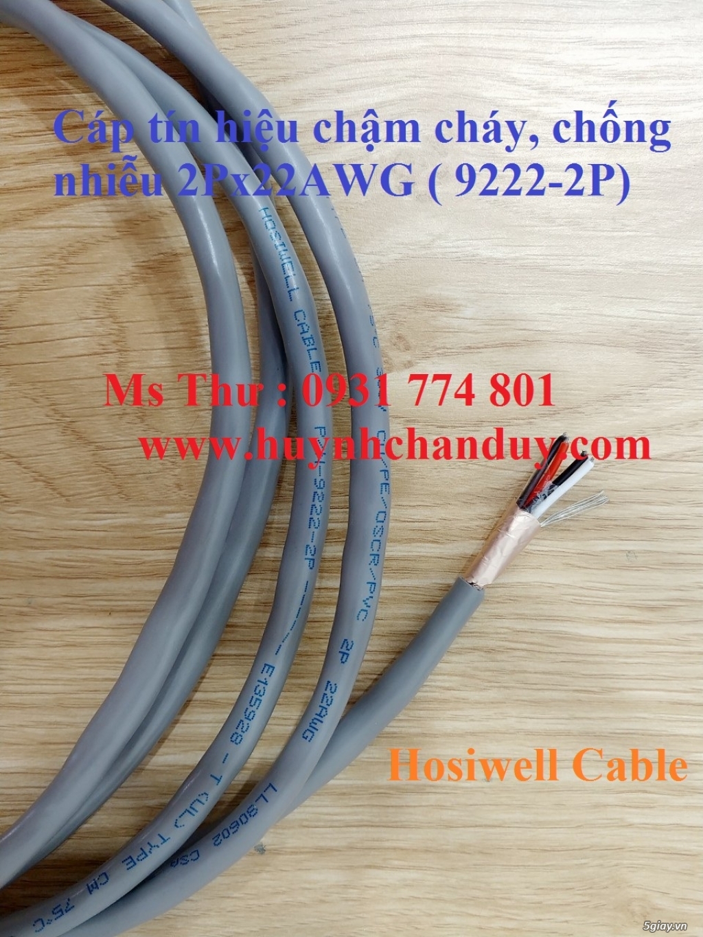 Cáp tín hiệu 22AWG loại 2pair 4 lõi