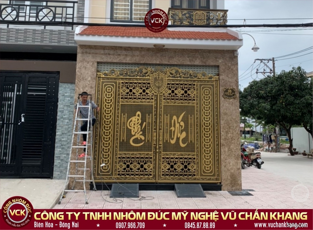 *Vip* Cổng nhôm đúc chữ Phúc - Đức ở Thành phố Thủ Đức