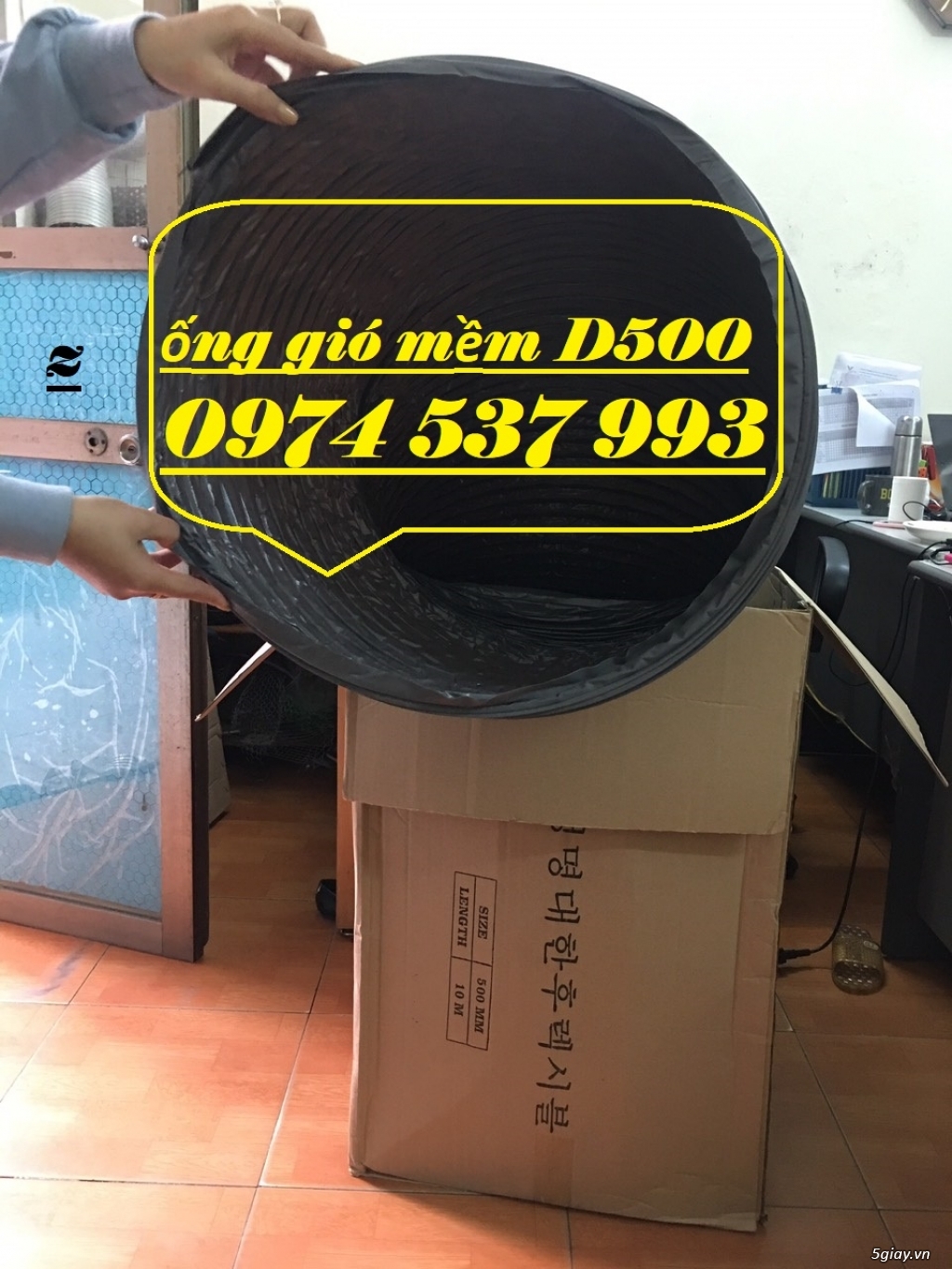 Ống gió mềm d500-ống gió mềm D400-D300 hàng có sẵn - 2