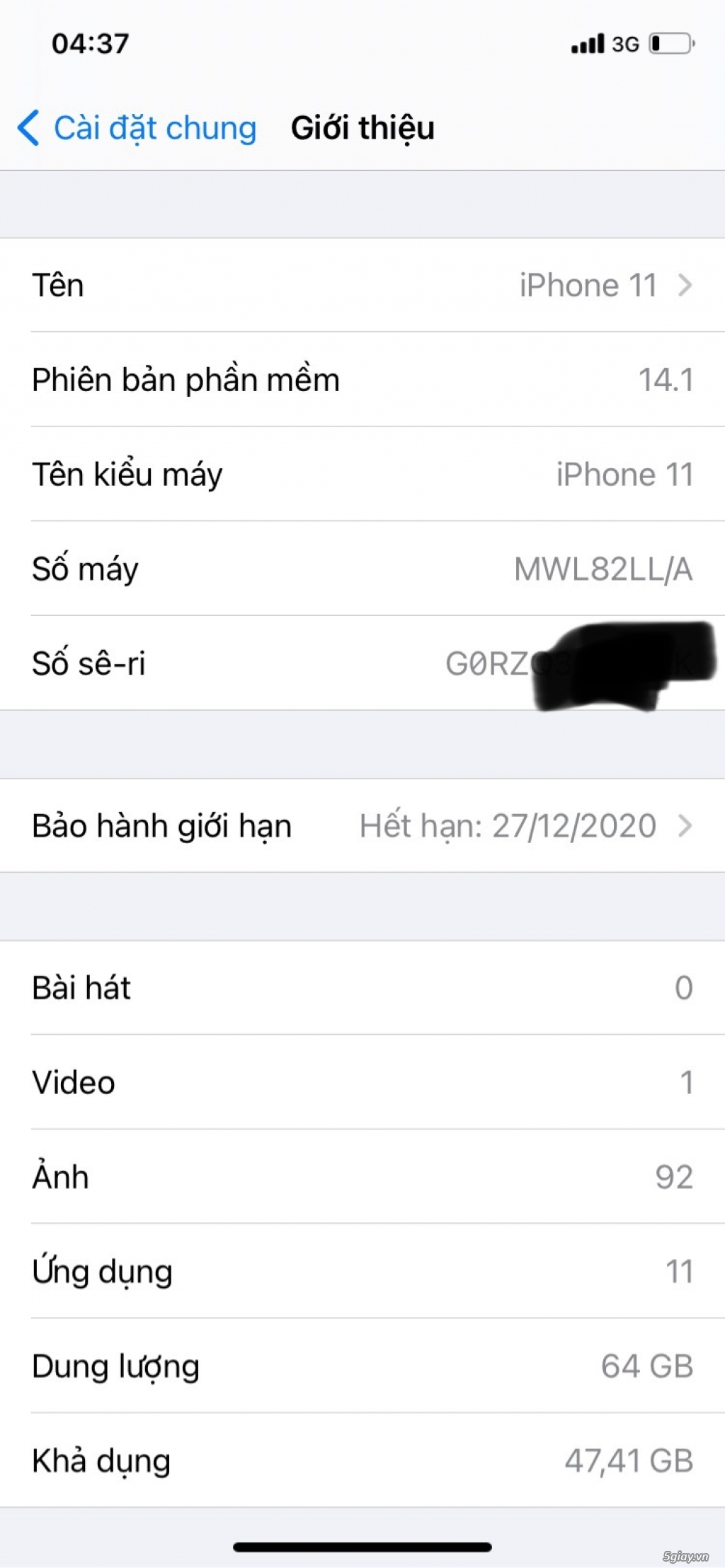 iphone 11 trắng 99% full box