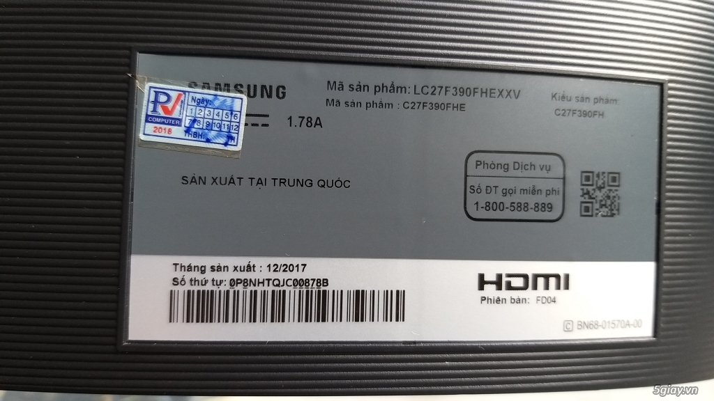 PC 77 - Samsung 27 cong (C27F390-Đen) chánh hãng đẹp keng - 2