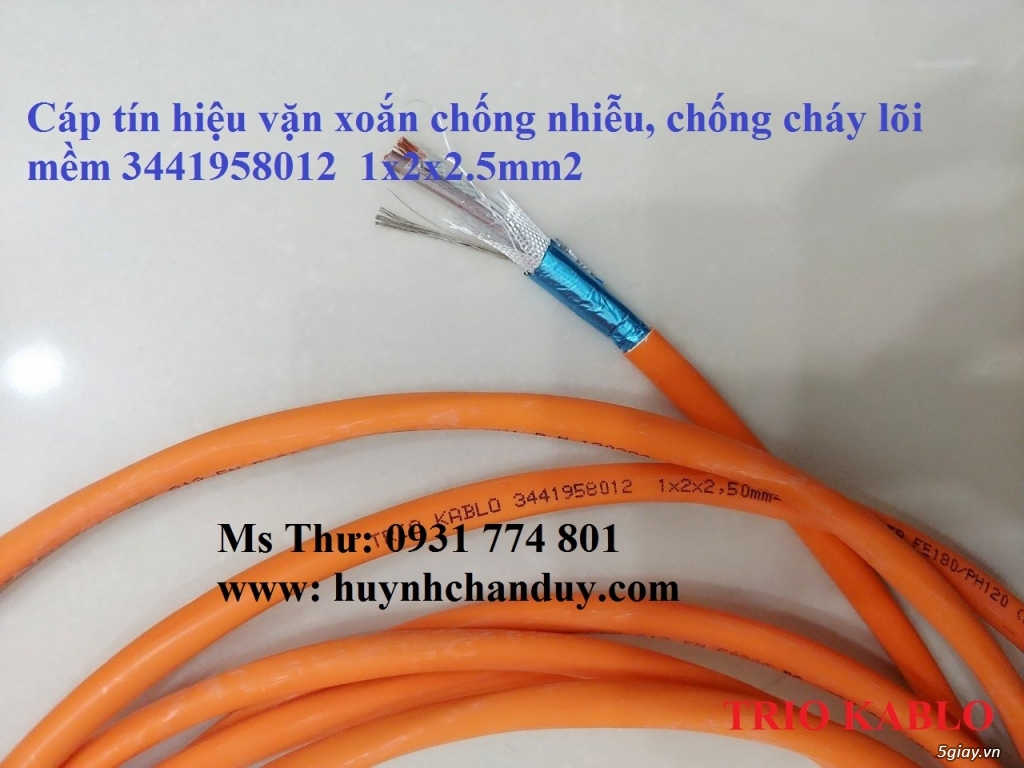 Cáp tín hiệu chống cháy, chống nhiễu lõi mềm Trio Kablo/Turkey - 3